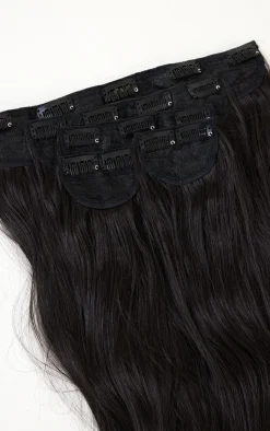 PrettyLittleThing Hair Extensions*Lullabellz Extra AF 34'' 5 Piece Natural Wavy Clip Ins