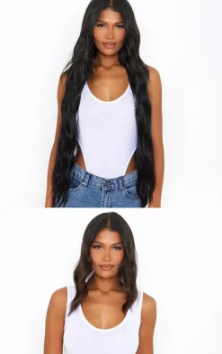 PrettyLittleThing Hair Extensions*Lullabellz Extra AF 34'' 5 Piece Natural Wavy Clip Ins