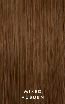 PrettyLittleThing Hair Extensions*Lullabellz Feathered Fringe Clip In Bangs - Mix Auburn