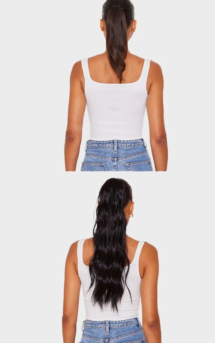 PrettyLittleThing Hair Extensions*Lullabellz Midi Grande Brushed Out Wave 22" Wraparound Pony