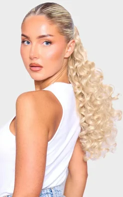 PrettyLittleThing Hair Extensions*Lullabellz Midi Grande Curly Corkscrew 20" Wraparound Pony