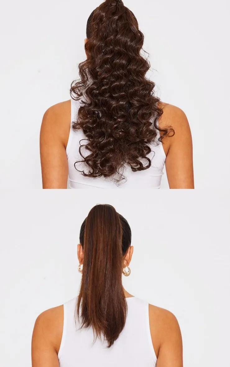 PrettyLittleThing Hair Extensions*Lullabellz Midi Grande Curly Corkscrew 20" Wraparound Pony