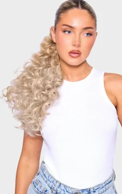 PrettyLittleThing Hair Extensions*Lullabellz Midi Grande Curly Corkscrew 20" Wraparound Pony Rooted