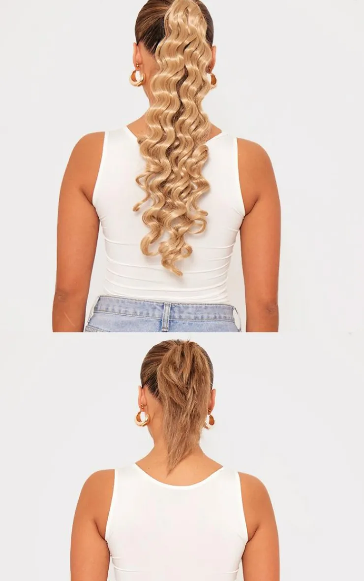 PrettyLittleThing Hair Extensions*Lullabellz Midi Grande Curly Corkscrew 20" Wraparound Pony