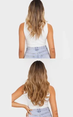 PrettyLittleThing Hair Extensions*LullaBellz Super Thick 16" 5 Piece Blow Dry Wavy Clip In Hair Extensions