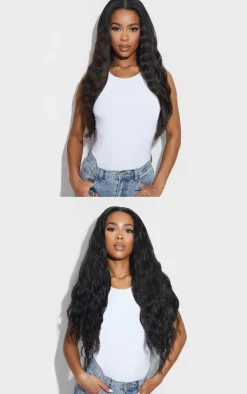 PrettyLittleThing Hair Extensions*LullaBellz Super Thick 26` 5 Piece Textured Wave Clip In Hair Extensions