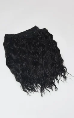 PrettyLittleThing Hair Extensions*LullaBellz Super Thick 26` 5 Piece Textured Wave Clip In Hair Extensions