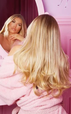PrettyLittleThing Hair Extensions*LullaBellz Super Thick 22"5 Piece Blow Dry Wavy Clip In Hair Extensions