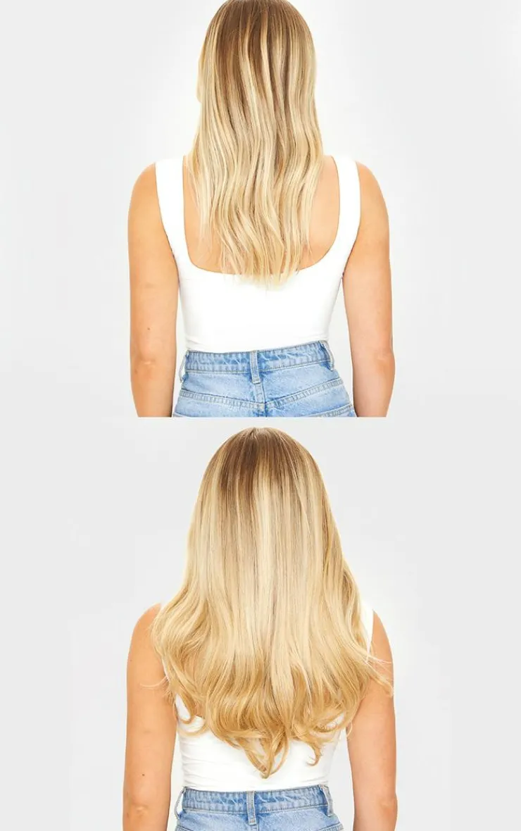PrettyLittleThing Hair Extensions*LullaBellz Super Thick 22"5 Piece Blow Dry Wavy Clip In Hair Extensions