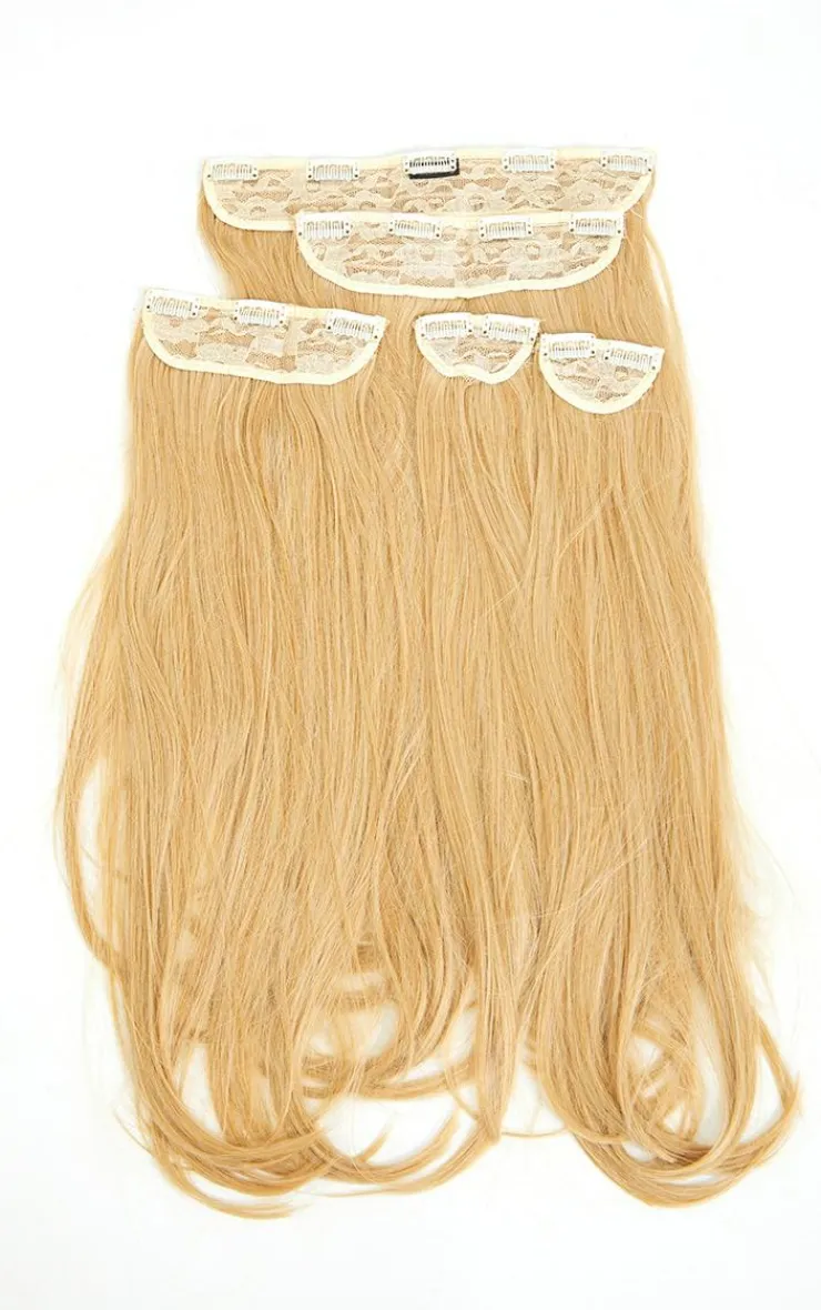 PrettyLittleThing Hair Extensions*LullaBellz Super Thick 22'5 Piece Straight Clip In Hair Extensions
