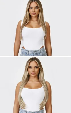 PrettyLittleThing Hair Extensions*Lullabellz Thick 24` 1 Piece Straight Clip In Hair Extensions