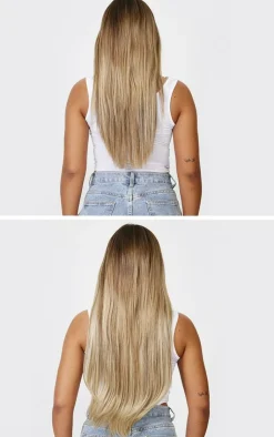 PrettyLittleThing Hair Extensions*Lullabellz Thick 24` 1 Piece Straight Clip In Hair Extensions