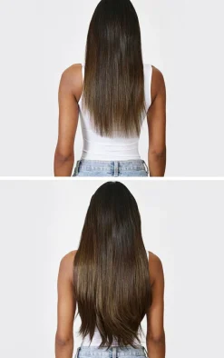 PrettyLittleThing Hair Extensions*Lullabellz Thick 24` 1 Piece Straight Clip In Hair Extensions
