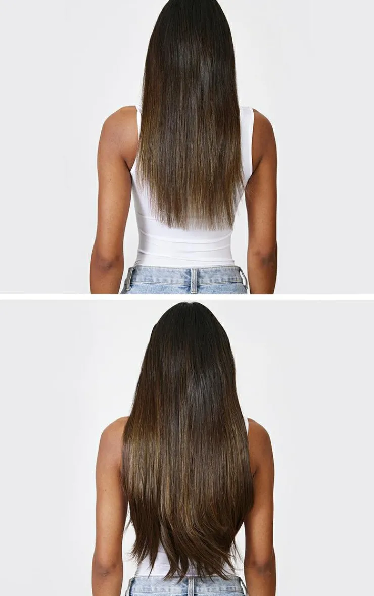 PrettyLittleThing Hair Extensions*Lullabellz Thick 24` 1 Piece Straight Clip In Hair Extensions