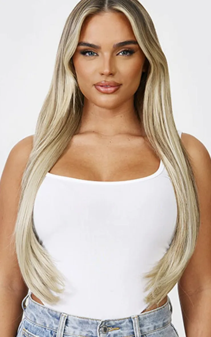 PrettyLittleThing Hair Extensions*Lullabellz Thick 24` 1 Piece Straight Clip In Hair Extensions