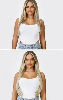 PrettyLittleThing Hair Extensions*Lullabellz Thick 24` 1 Piece Straight Clip In Hair Extensions