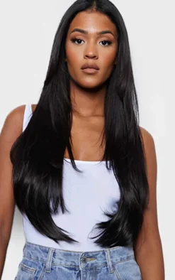 PrettyLittleThing Hair Extensions*Lullabellz Thick 24` 1 Piece Straight Clip In Hair Extensions