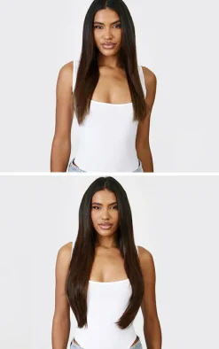 PrettyLittleThing Hair Extensions*Lullabellz Thick 24` 1 Piece Straight Clip In Hair Extensions