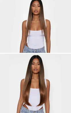 PrettyLittleThing Hair Extensions*Lullabellz Thick 24` 1 Piece Straight Clip In Hair Extensions