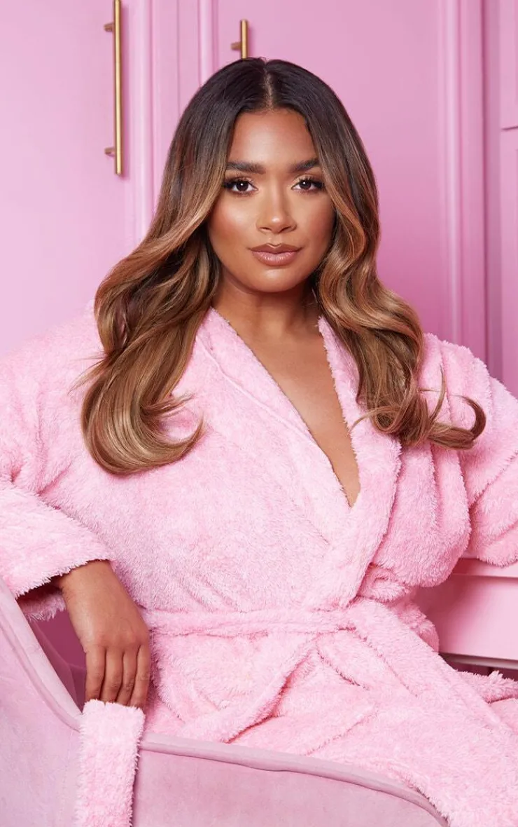 PrettyLittleThing Hair Extensions*Lullabellz Thick 14" 1 Piece Blow Dry Wavy Clip In Hair Extensions