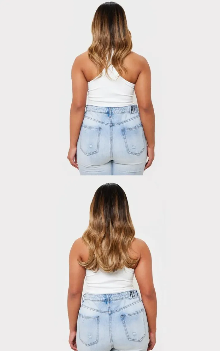 PrettyLittleThing Hair Extensions*Lullabellz Thick 14" 1 Piece Blow Dry Wavy Clip In Hair Extensions