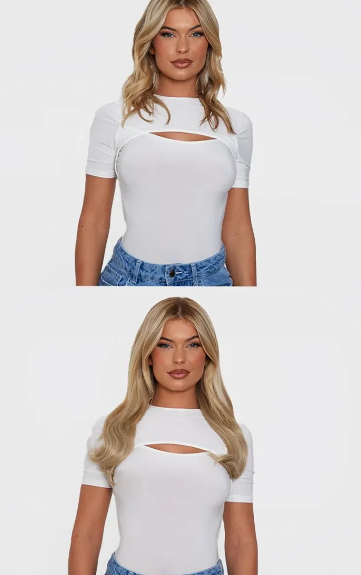 PrettyLittleThing Hair Extensions*Lullabellz Thick 14" 1 Piece Blow Dry Wavy Clip In Hair Extensions