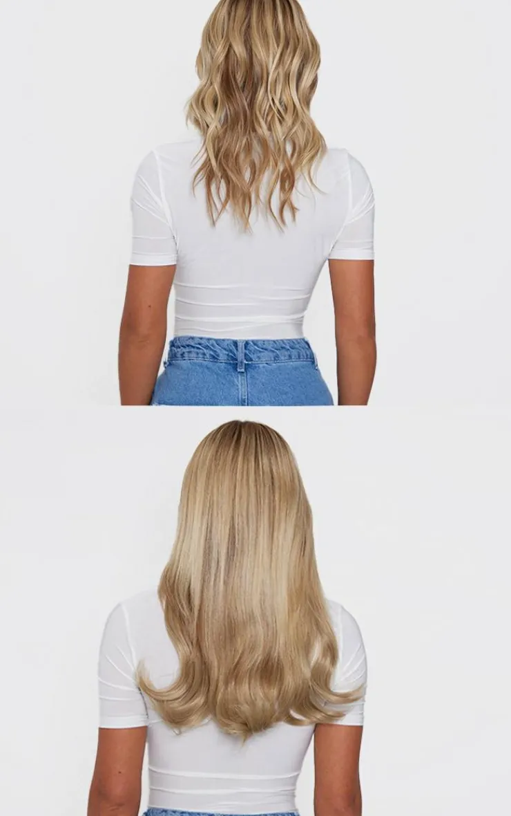 PrettyLittleThing Hair Extensions*Lullabellz Thick 14" 1 Piece Blow Dry Wavy Clip In Hair Extensions