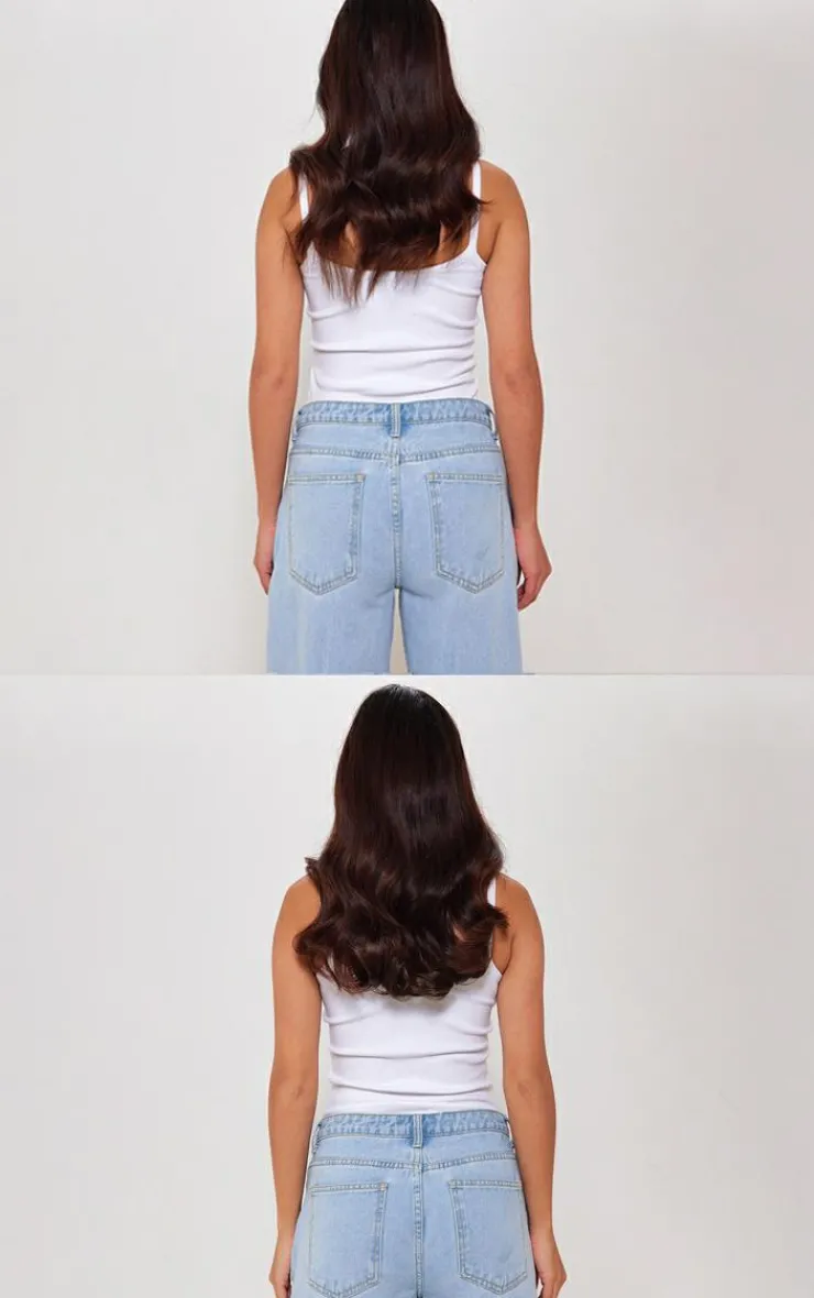 PrettyLittleThing Hair Extensions*Lullabellz Thick 14" 1 Piece Blow Dry Wavy Clip In Hair Extensions