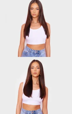 PrettyLittleThing Hair Extensions*Lullabellz Thick 18` 1 Piece Straight Clip In Hair Extensions