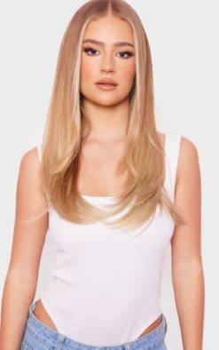 PrettyLittleThing Hair Extensions*Lullabellz Thick 18` 1 Piece Straight Clip In Extensions