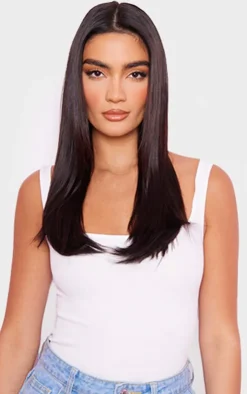 PrettyLittleThing Hair Extensions*Lullabellz Thick 18" 1 Piece Straight Clip In Hair Extensions