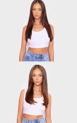 PrettyLittleThing Hair Extensions*Lullabellz Thick 18` 1 Piece Straight Clip In Hair Extensions