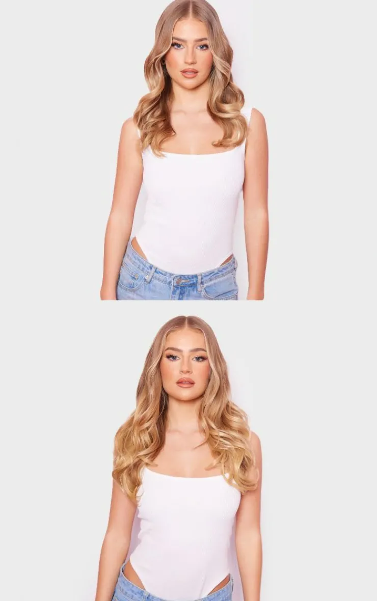 PrettyLittleThing Hair Extensions*Lullabellz Thick 16` 1 Piece Curly Clip In Hair Extensions Golden Blonde
