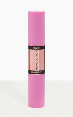 PrettyLittleThing Highlighter*Makeup Revolution Blush & Highlight Stick Dew