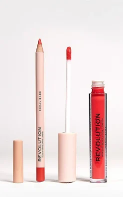 PrettyLittleThing Lipstick*Makeup Revolution Lip Contour Kit Babe