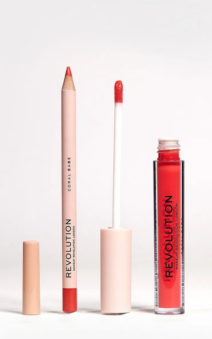 PrettyLittleThing Lipstick*Makeup Revolution Lip Contour Kit Babe