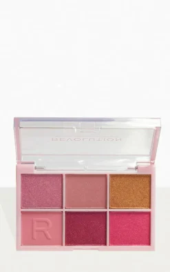 PrettyLittleThing Palettes*Makeup Revolution Mini Color Reloaded Eyeshadow Palette Heartbreaker Pink