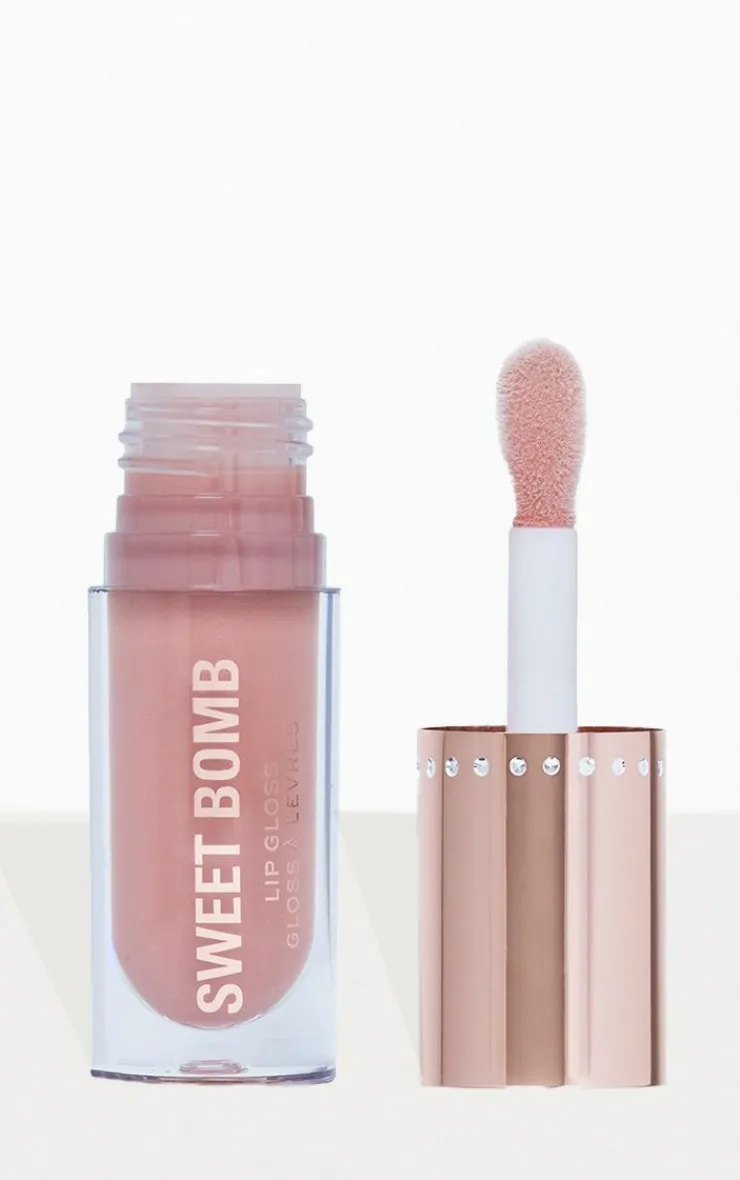 PrettyLittleThing Lip Gloss*Makeup Revolution Sweet Bomb Lip Gloss Swirl Pink