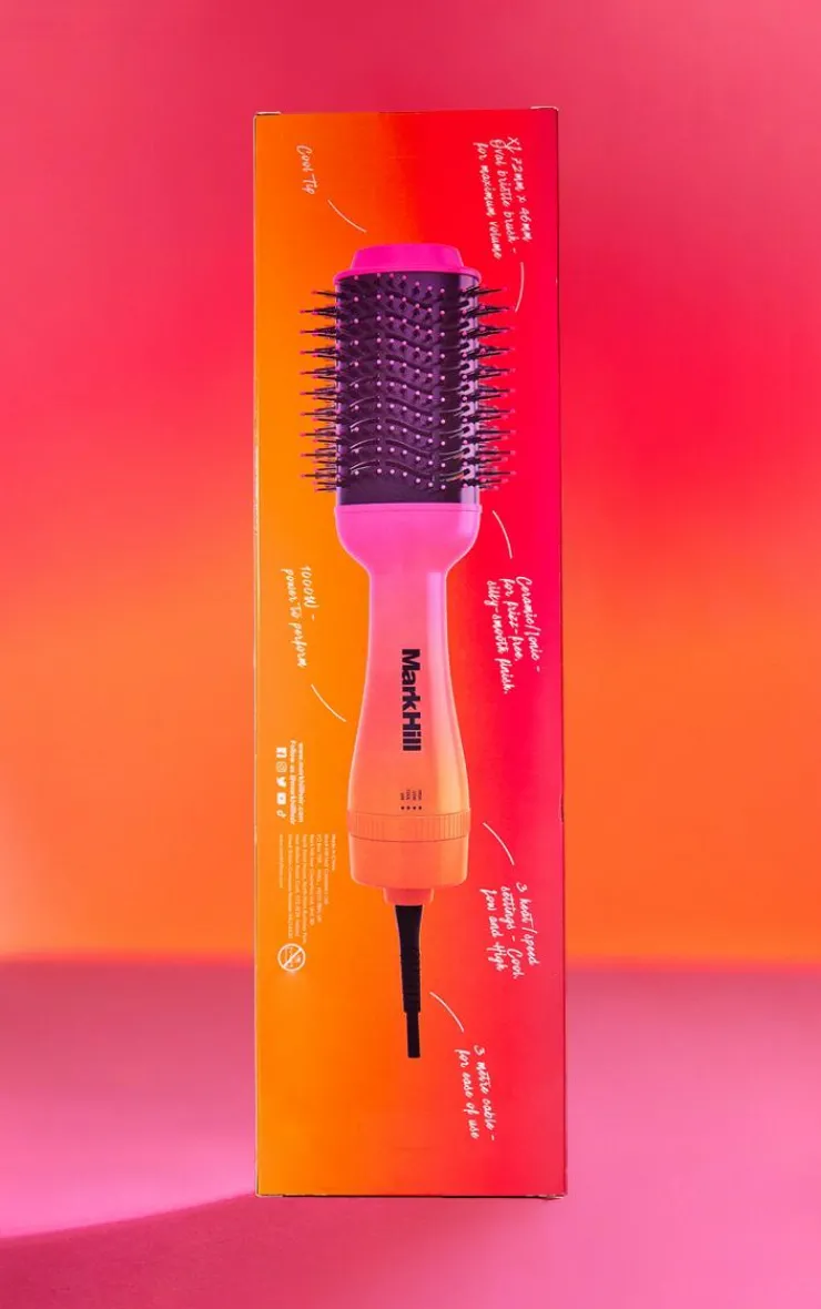PrettyLittleThing Stocking Stuffers*Mark Hill Hot Air Styler Brush Pink and Orange