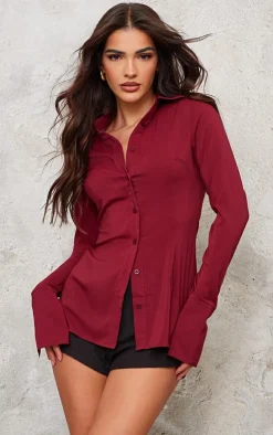 PrettyLittleThing Shirts*Chiffon Fitted Shirt
