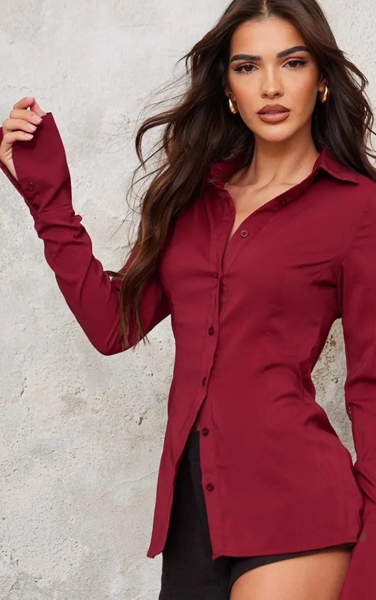 PrettyLittleThing Shirts*Chiffon Fitted Shirt