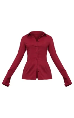 PrettyLittleThing Shirts*Chiffon Fitted Shirt