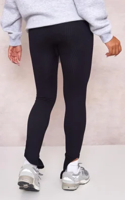 PrettyLittleThing Snatched*Maternity Snatched Ribbed Split Hem Leggings