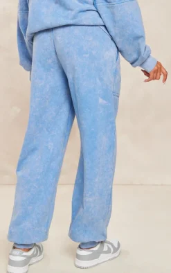 PrettyLittleThing Blue Sweatsuits*Maternity Oversized Seam Detail Sweatpants