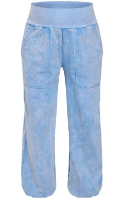 PrettyLittleThing Blue Sweatsuits*Maternity Oversized Seam Detail Sweatpants