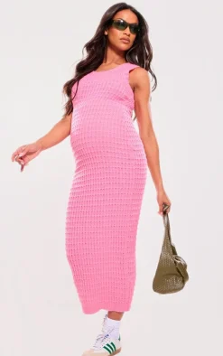 Maternity Knitted Maxi Dress-PrettyLittleThing New