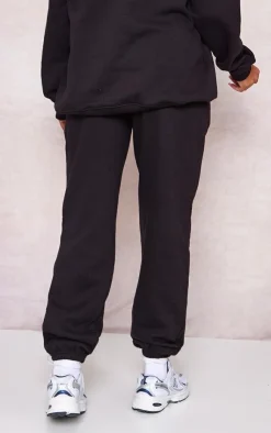 Clearance PrettyLittleThing Maternity Embroidered Pretty Little Mama Sweatpants Black