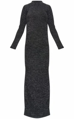 Maternity Glitter Long Sleeve Maxi Dress-PrettyLittleThing Online