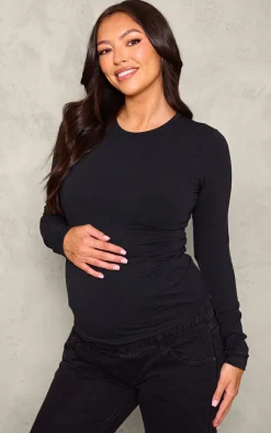 PrettyLittleThing Basic Tops*Maternity Long Sleeve Basic Fitted Top