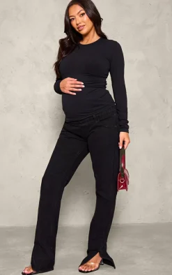 PrettyLittleThing Basic Tops*Maternity Long Sleeve Basic Fitted Top